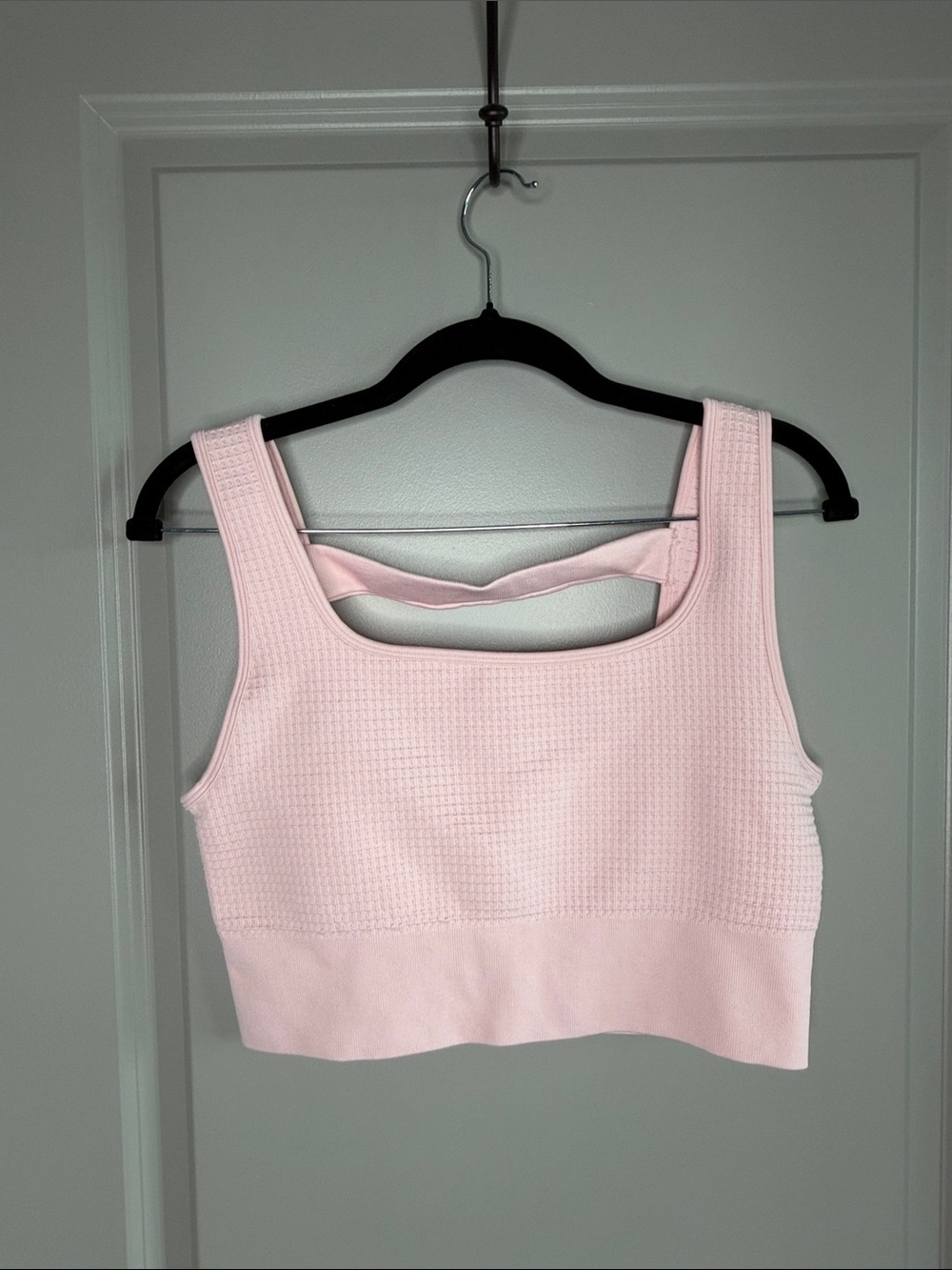 Yogalicious Light Pink Textured Sports Bra